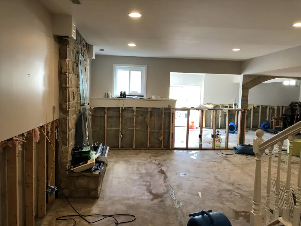 Restoration equipment on a Huntsville job