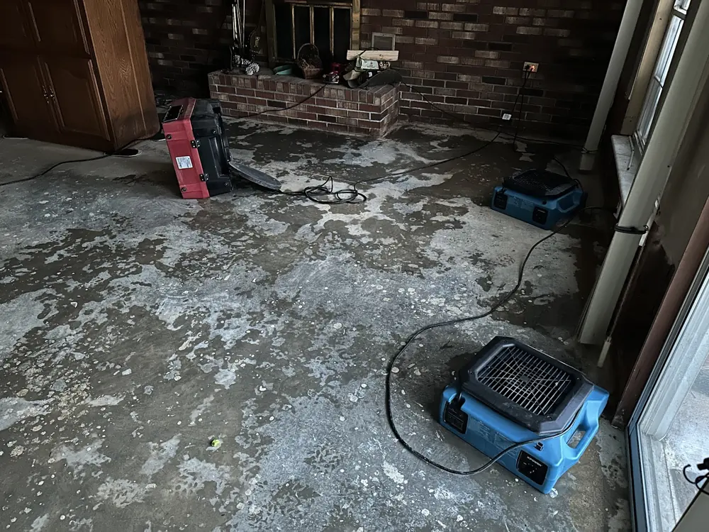 Garage Water Damage in Madison, Alabama